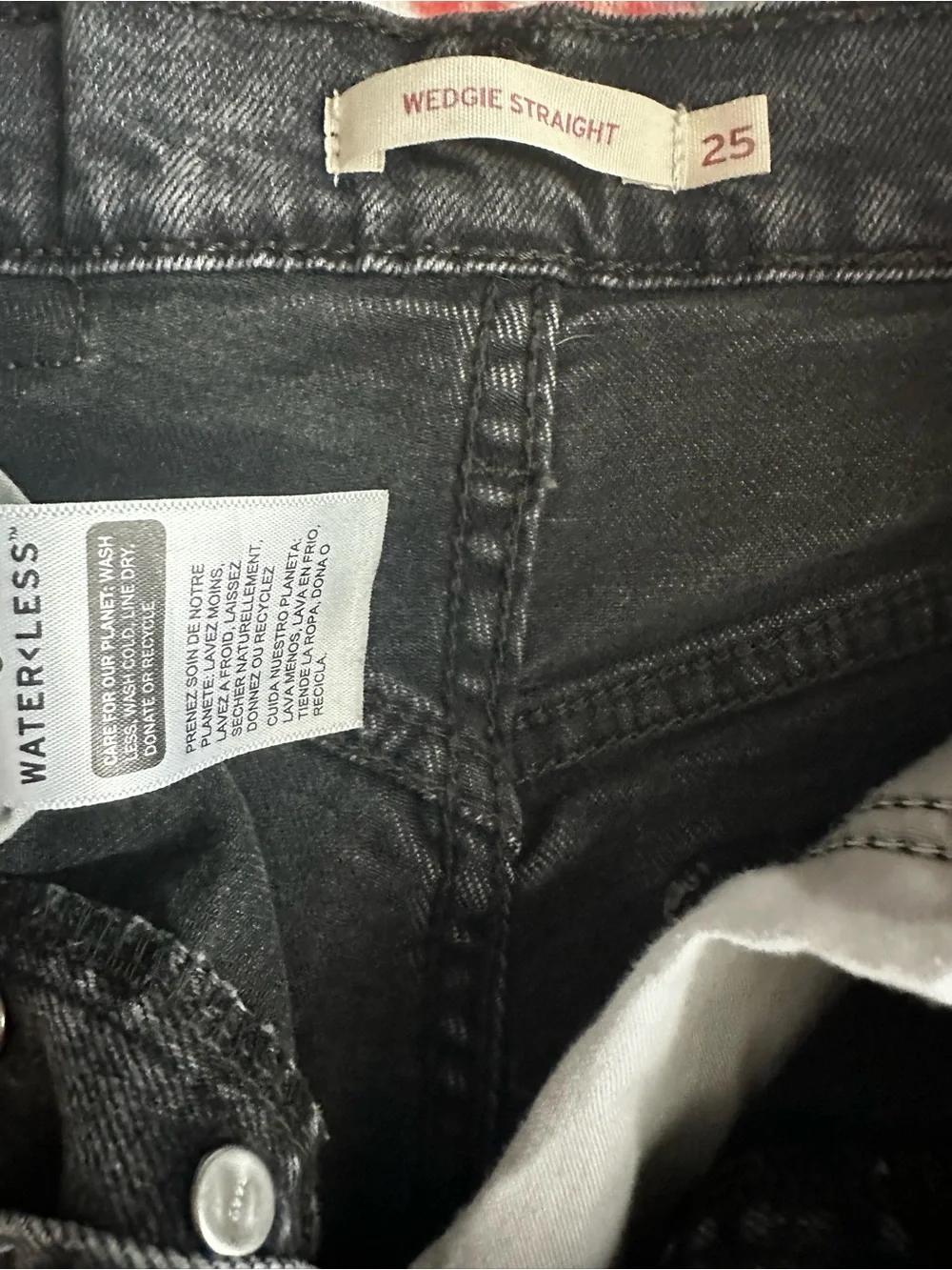Levi's Black Straight Fit Jeans